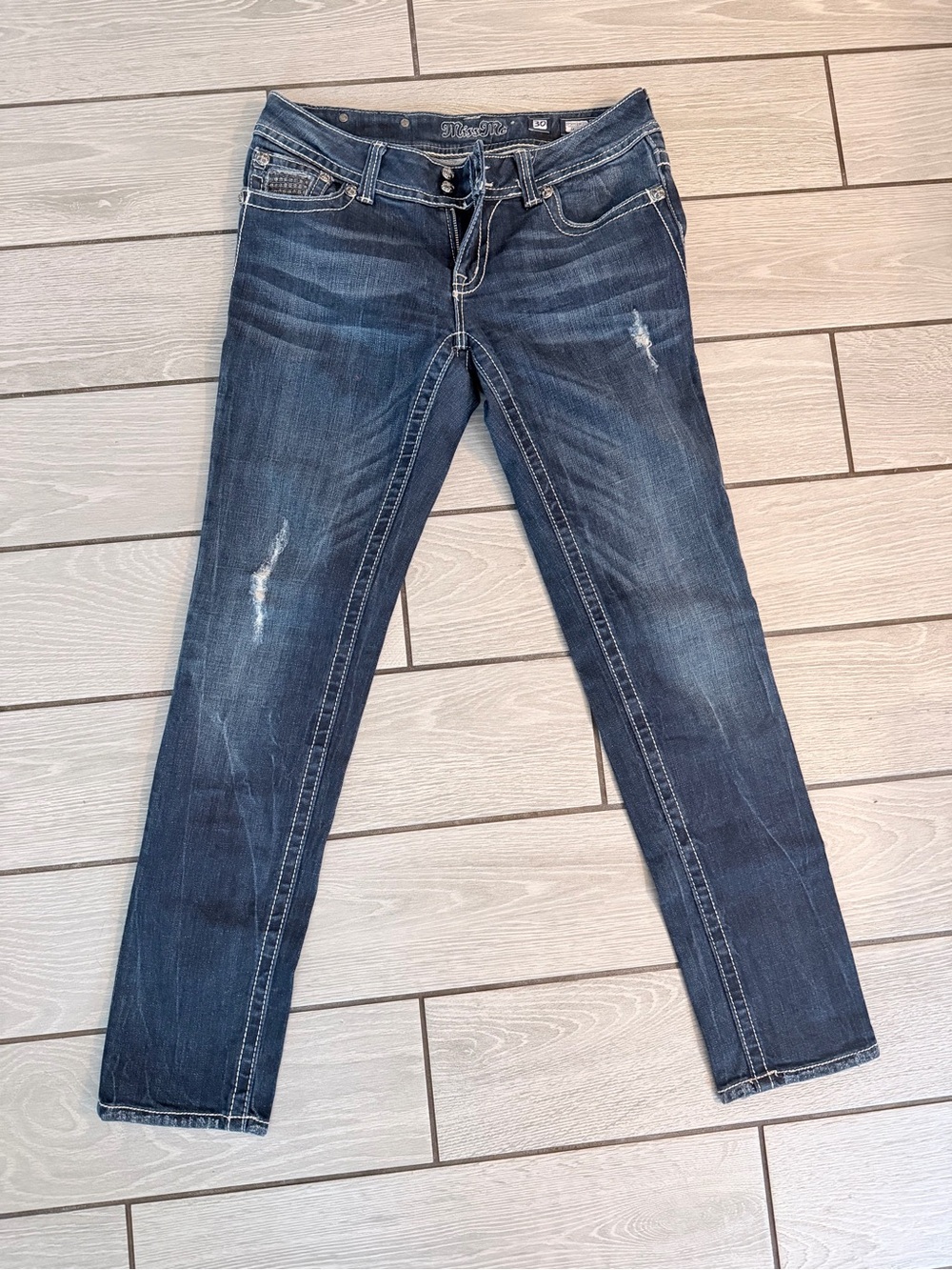 Miss me Vintage-Inspired Dark Blue Women’s Jeans size 30